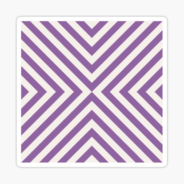 Item preview, Purple And Cream Chevron Burst Pattern designed and sold by pattern-archive.