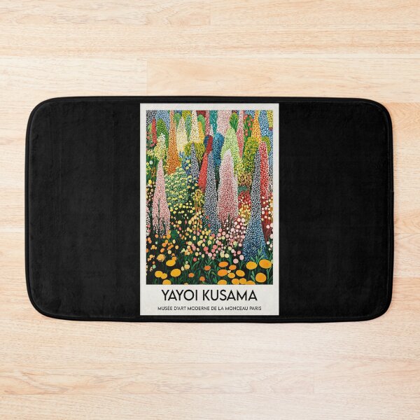 Item preview, Inspired by Yayoi Kusama Tall Flower Field Poster, Colorful Dot Art Meadow Print, Musee d'Art Moderne Wall Decor designed and sold by HappyGrandmaUB.
