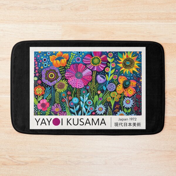 Item preview, Inspired by Yayoi Kusama 1972 Flower Poster, Colorful Japanese Dot Art Print, Modern Wall Decor designed and sold by scrambledpeg.