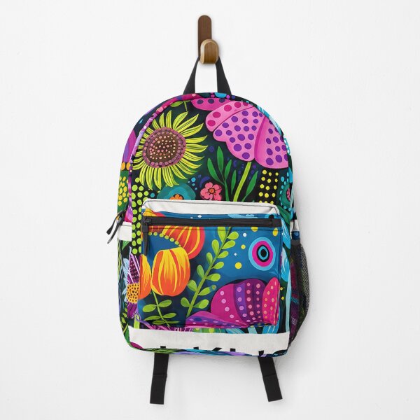 Item preview, Inspired by Yayoi Kusama 1972 Flower Poster, Colorful Japanese Dot Art Print, Modern Wall Decor designed and sold by scrambledpeg.