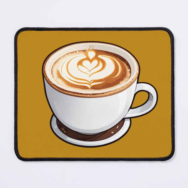 Item preview, Latte Art in White Cup designed and sold by kecilrawit.