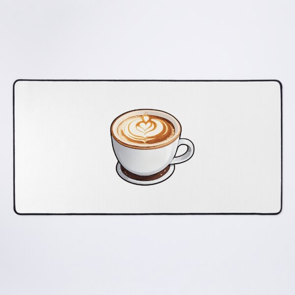 Item preview, Latte Art in White Cup designed and sold by kecilrawit.