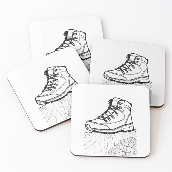 Artikelvorschau, Drawing - Mountain Shoe, Outdoor Equipment Representation entworfen und verkauft von Reverso-Design.