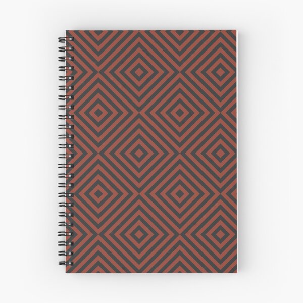 Item preview, Rust And Charcoal Chevron Burst Pattern designed and sold by pattern-archive.