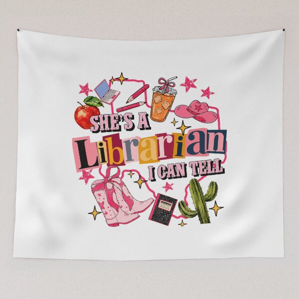 Item preview, She’s a Librarian I Can Tell, Librarian Teacher, Texas Howdy Outline Clipart designed and sold by RafaelScherer.