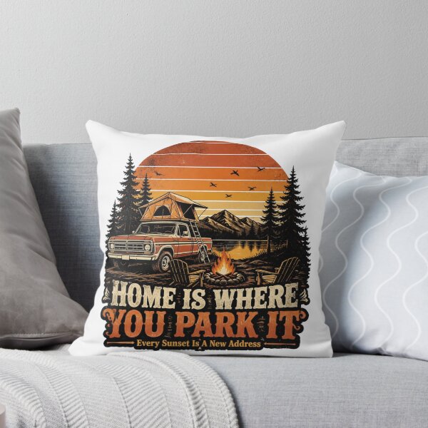 Item preview, Home Is Where You Park It Vintage Camping Truck designed and sold by Cavalier-org.