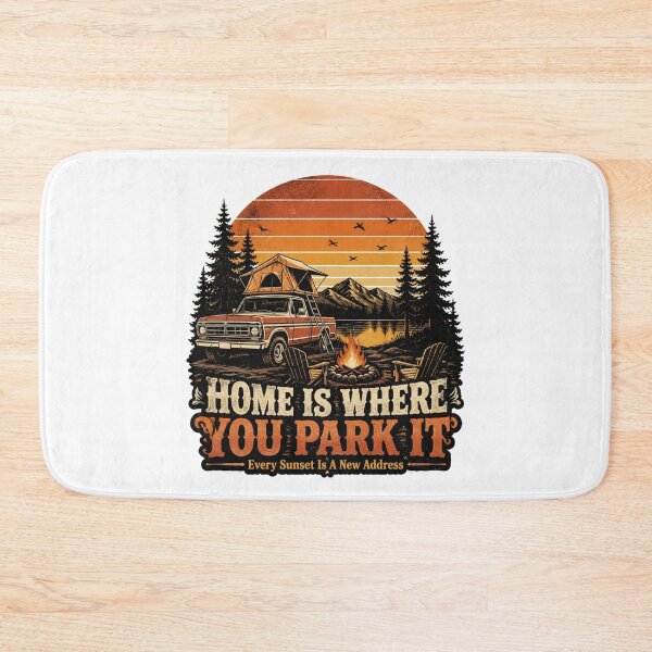 Item preview, Home Is Where You Park It Vintage Camping Truck designed and sold by Cavalier-org.