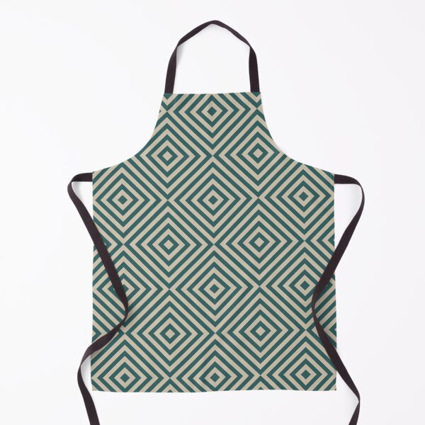 Item preview, Teal And Beige Chevron Burst Pattern designed and sold by pattern-archive.