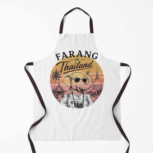 Item preview, Farang In Thailand Funny Elephant Tourist Illustration designed and sold by Yellowriversss.