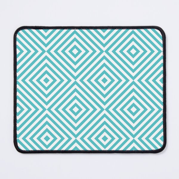 Item preview, White And Aqua Chevron Burst Pattern designed and sold by pattern-archive.