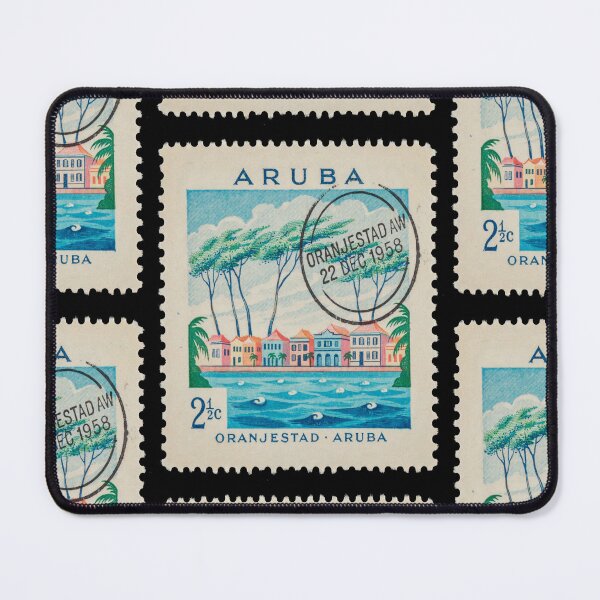 Item preview, Aruba Oranjestad Caribbean Divi Divi Postage Stamp Sticker designed and sold by stickercuffs.