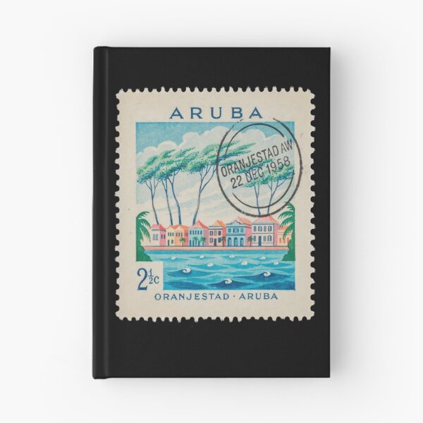 Item preview, Aruba Oranjestad Caribbean Divi Divi Postage Stamp Sticker designed and sold by stickercuffs.