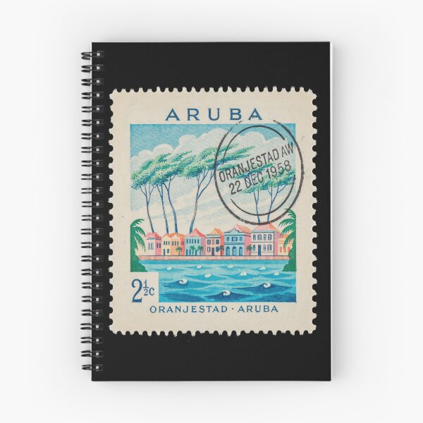Item preview, Aruba Oranjestad Caribbean Divi Divi Postage Stamp Sticker designed and sold by stickercuffs.