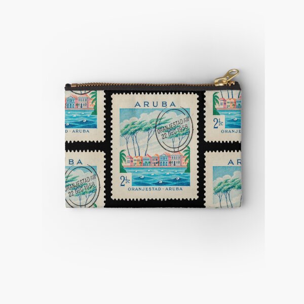 Item preview, Aruba Oranjestad Caribbean Divi Divi Postage Stamp Sticker designed and sold by stickercuffs.