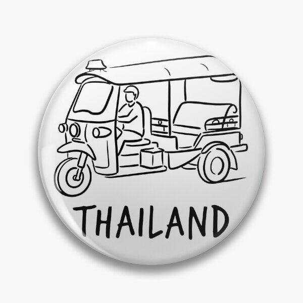 Item preview, Tuk Tuk Thailand Minimalist Line Art Illustration designed and sold by Yellowriversss.