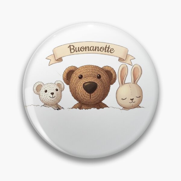 Item preview, Buonanotte Little Friends – Cute Crochet Trio Illustration designed and sold by IvanaIka.