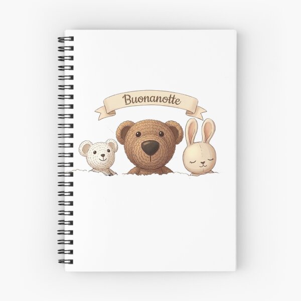 Item preview, Buonanotte Little Friends – Cute Crochet Trio Illustration designed and sold by IvanaIka.