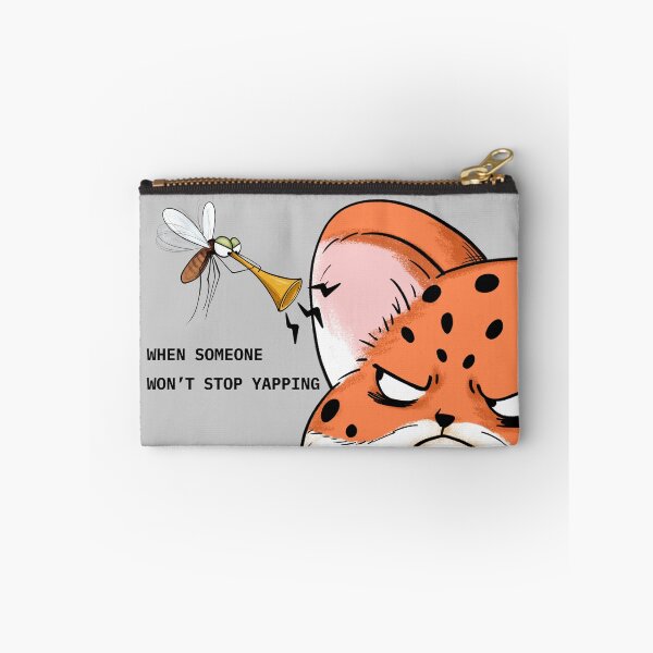 Item preview, Annoyed Leopard Bothered by Yapping Mosquito designed and sold by Moody Critters.
