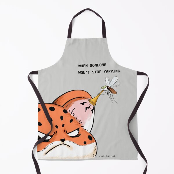 Item preview, Annoyed Leopard Bothered by Yapping Mosquito designed and sold by Moody Critters.