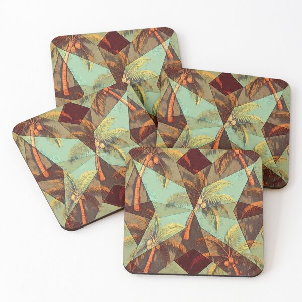 Artikelvorschau, Tropical Prism – Abstract Geometric Palm Oasis Design entworfen und verkauft von Habatour Creations Exclusive Digital Art Products.
