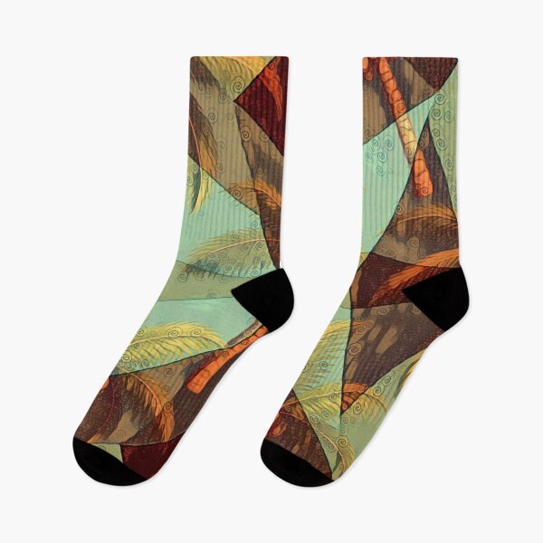 Item preview, Tropical Prism – Abstract Geometric Palm Oasis Design designed and sold by Habatour Creations Exclusive Digital Art Products.