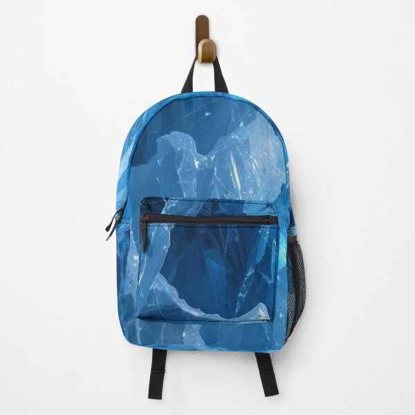Item preview, Neon Blue Ice Crystals - Abstract Shattered Glass and Frozen Glacier Texture designed and sold by LYAN-STORE.