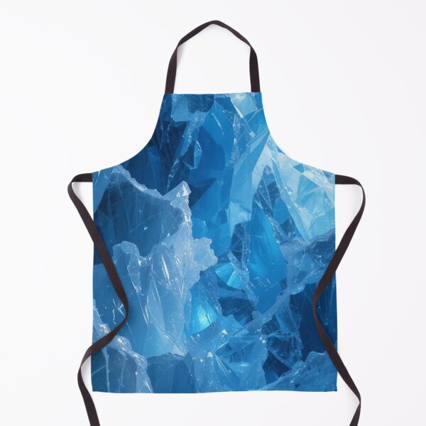 Item preview, Neon Blue Ice Crystals - Abstract Shattered Glass and Frozen Glacier Texture designed and sold by LYAN-STORE.