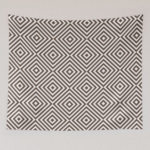 Item preview, White And Brown Chevron Burst Pattern designed and sold by pattern-archive.