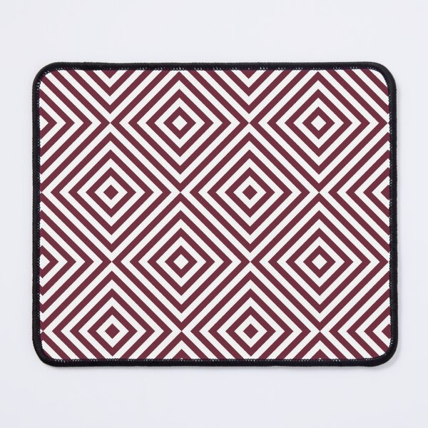 Item preview, White And Burgundy Chevron Burst Pattern designed and sold by pattern-archive.