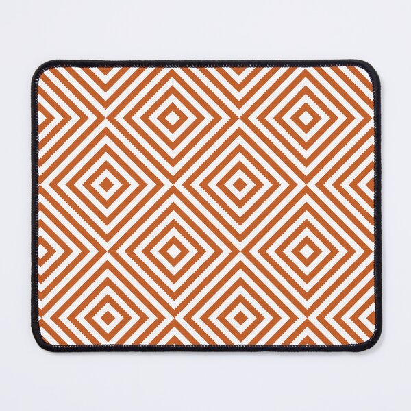 Item preview, White And Burnt Orange Chevron Burst Pattern designed and sold by pattern-archive.