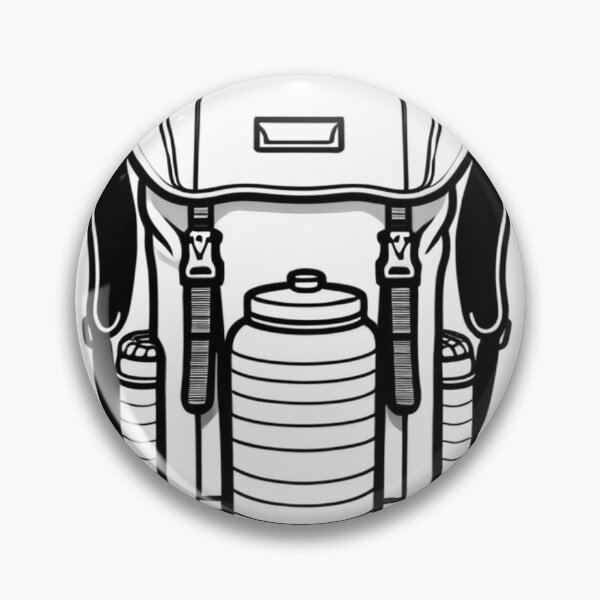 Item preview, Equipment - Hiking Backpack, Minimalist Graphic Representation designed and sold by Reverso-Design.