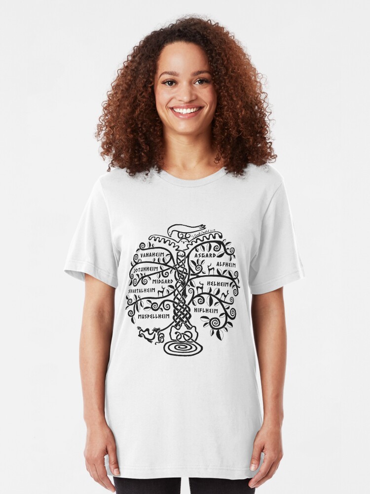 Alternate view of The World Tree - Yggdrasil Slim Fit T-Shirt