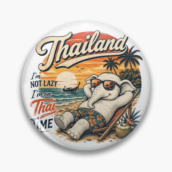 Item preview, Thailand Not Lazy I'm On Thai Time Elephant designed and sold by Yellowriversss.