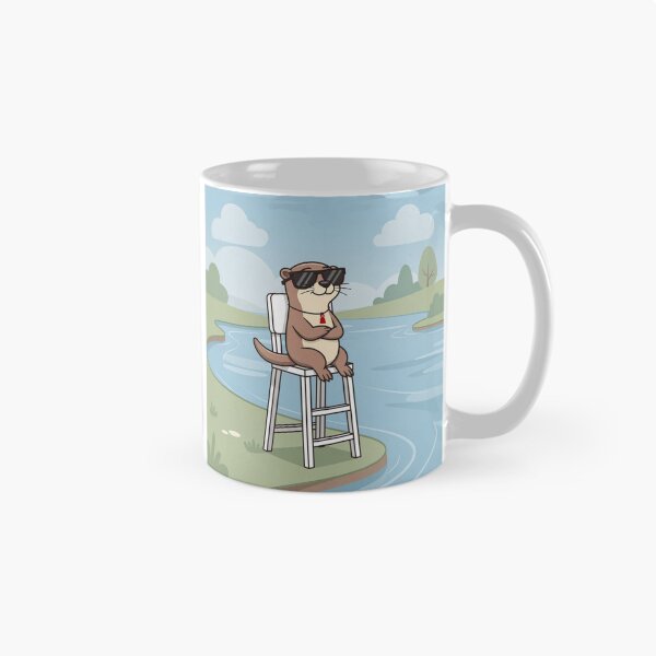 Item preview, Otter River Lifeguard on Duty Funny Art designed and sold by PictorialWhimsy.