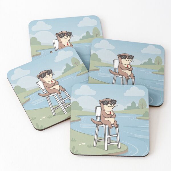 Item preview, Otter River Lifeguard on Duty Funny Art designed and sold by PictorialWhimsy.
