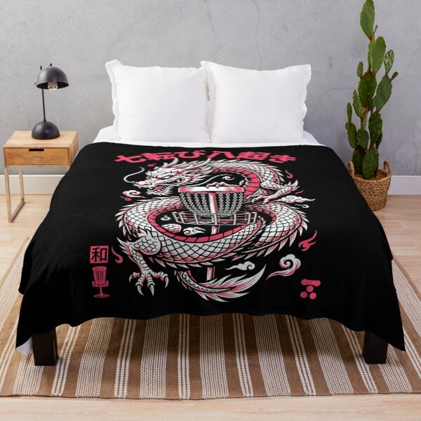 Item preview, Disc Golf Player Dragon Basket Never Give Up Kanji designed and sold by GrandeDuc.