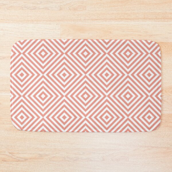 Item preview, White And Coral Chevron Burst Pattern designed and sold by pattern-archive.
