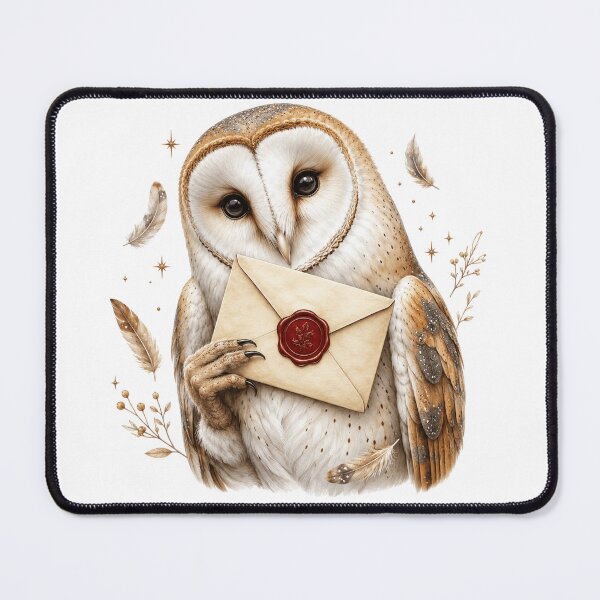 Item preview, Wax Seal Barn Owl Woodland Letter Carrier designed and sold by Mosslume Studio.