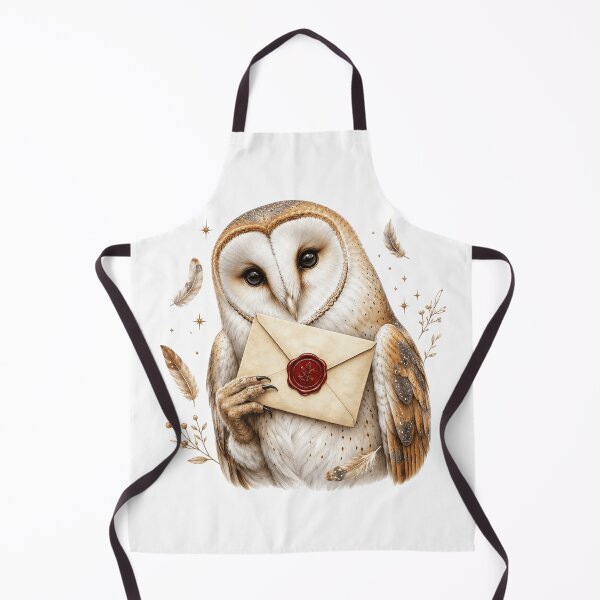 Item preview, Wax Seal Barn Owl Woodland Letter Carrier designed and sold by Mosslume Studio.