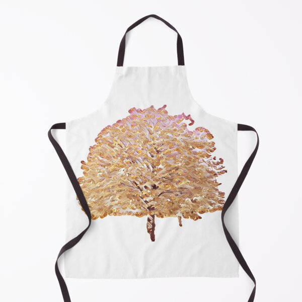 Item preview, Isolated Golden Autumn Tree Abstract Graphic Cutout designed and sold by BalkanBloom.