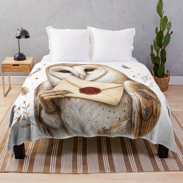 Item preview, Wax Seal Barn Owl Woodland Letter Carrier designed and sold by Mosslume Studio.