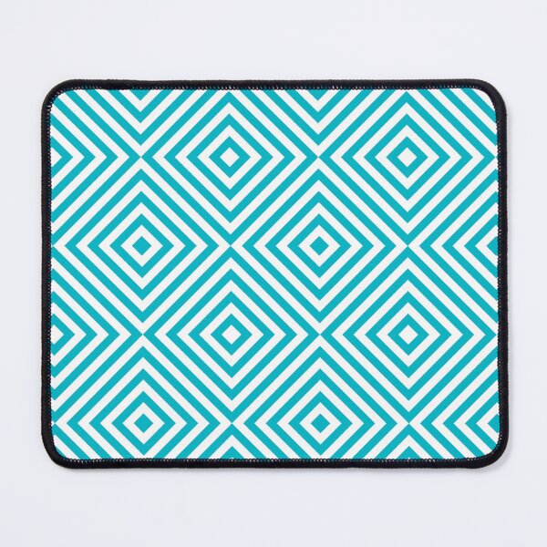 Item preview, White And Cyan Chevron Burst Pattern designed and sold by pattern-archive.