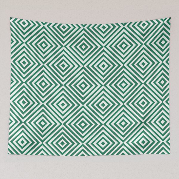 Item preview, White And Green Chevron Burst Pattern designed and sold by pattern-archive.
