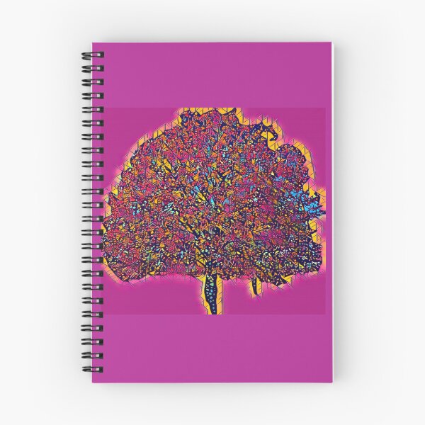 Item preview, Psychedelic Neon Pink Abstract Autumn Tree designed and sold by BalkanBloom.