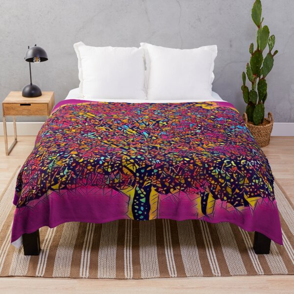 Item preview, Psychedelic Neon Pink Abstract Autumn Tree designed and sold by BalkanBloom.