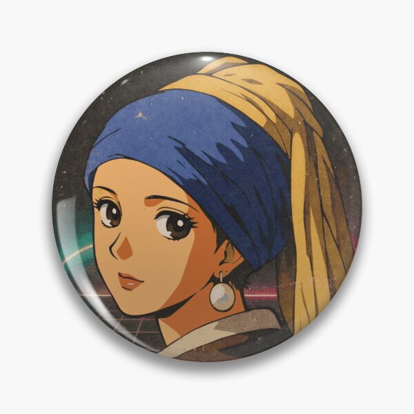 Item preview, Vintage Anime Girl with a Pearl Earring designed and sold by KungPowUnicorn.