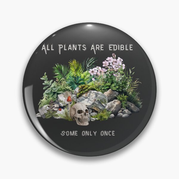 Item preview, All Plants Are Edible Some Only Once Comfort Colors , Funny Gardening Tee, Dark Botanical Graphic , Gothic Plant Lover  designed and sold by Redskill2025.