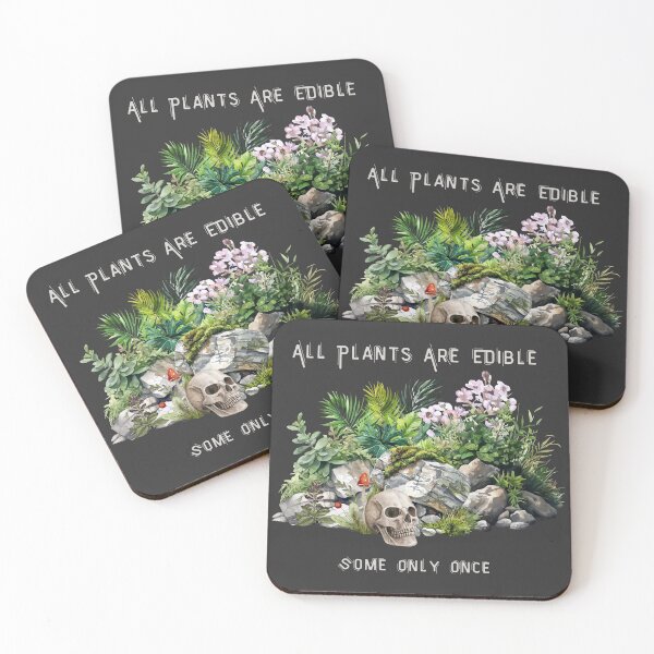 Item preview, All Plants Are Edible Some Only Once Comfort Colors , Funny Gardening Tee, Dark Botanical Graphic , Gothic Plant Lover  designed and sold by Redskill2025.