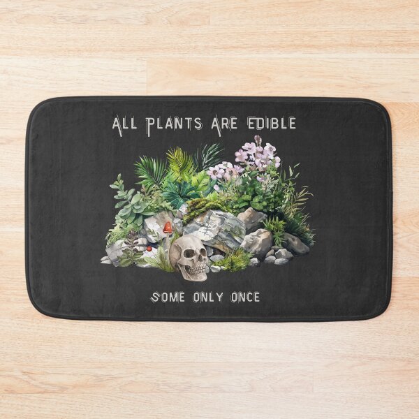 Item preview, All Plants Are Edible Some Only Once Comfort Colors , Funny Gardening Tee, Dark Botanical Graphic , Gothic Plant Lover  designed and sold by Redskill2025.