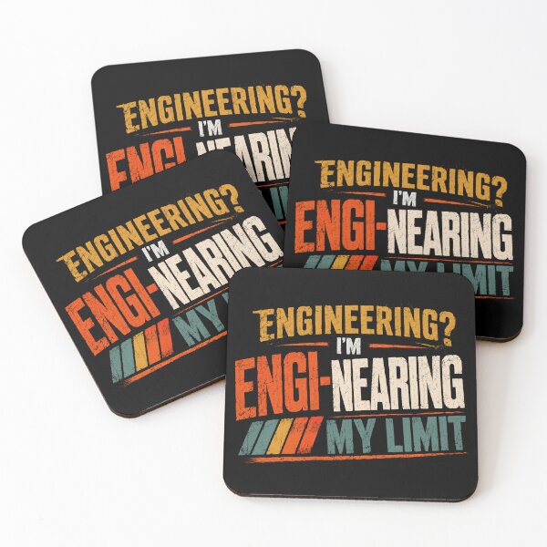 Item preview, Engineering? I'm Engi-Nearing My Limit Engineer Humor Professional Pun designed and sold by JonesFlora2025.